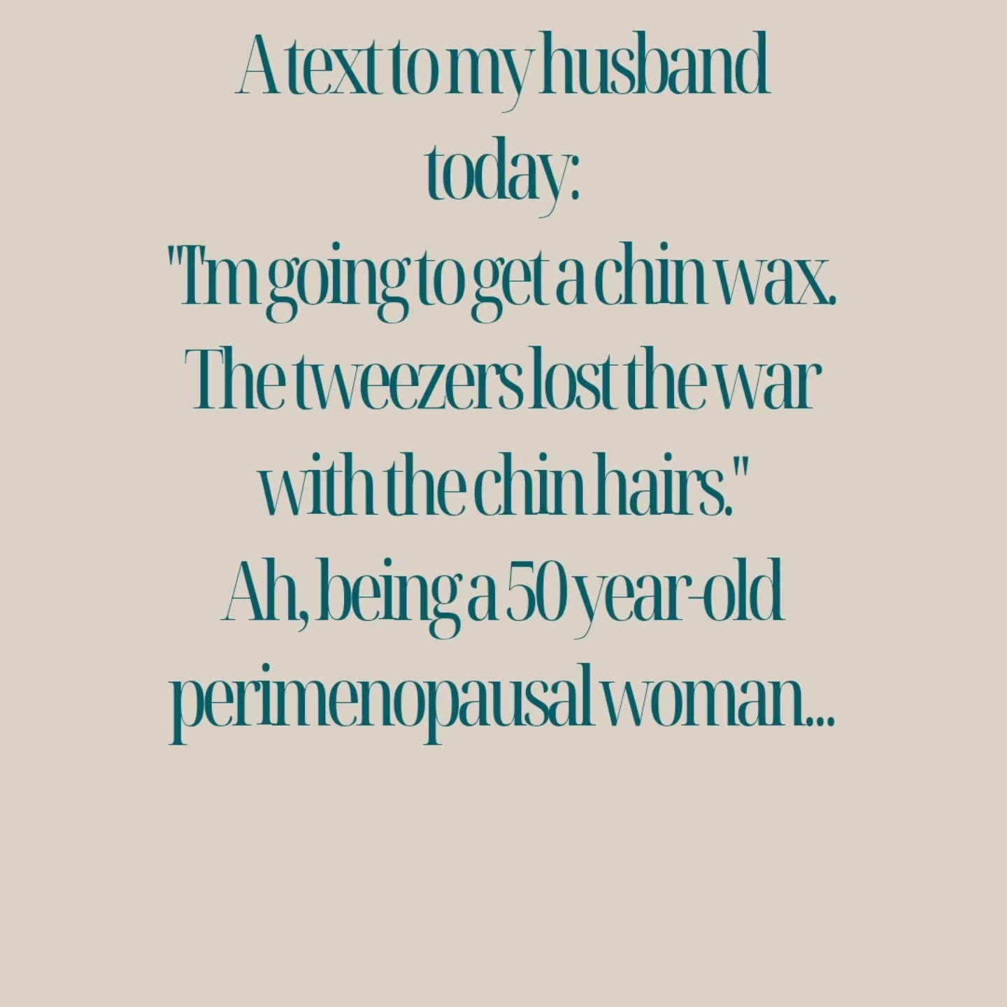 Perimenopause is full of surprises. Take multiplying chin hairs for example. Rest in peace tweezers, it was time to bring in the big guns.
#perimenopause #chinwax #50andfabulous #juutsalonspa #selfcare #putdownthetweezers #twincities #genxwomen
